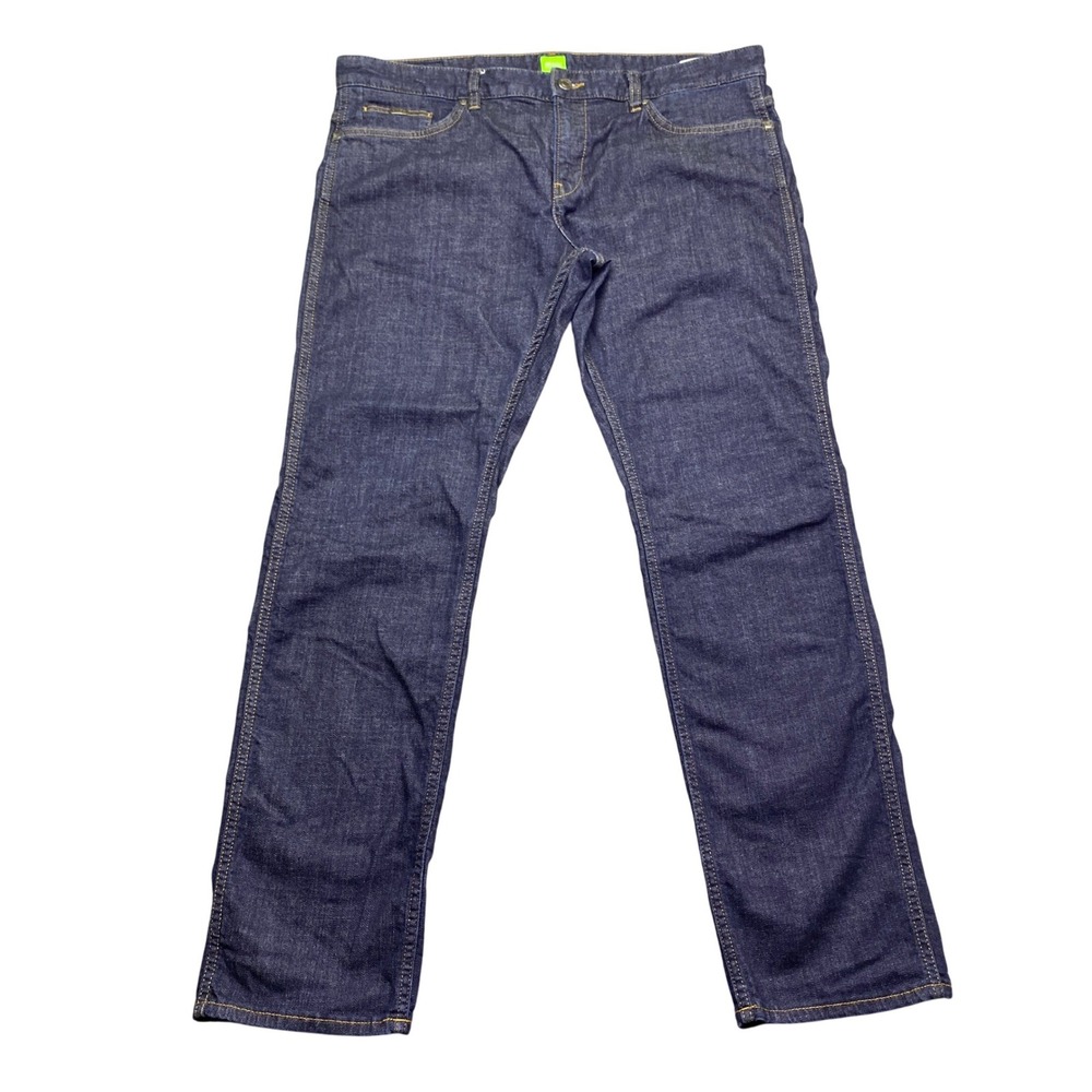 Hugo‎ Boss 020 Delaware Slim Fit Jeans Mens Sz 38 Dark Wash Stretch Denim 0364